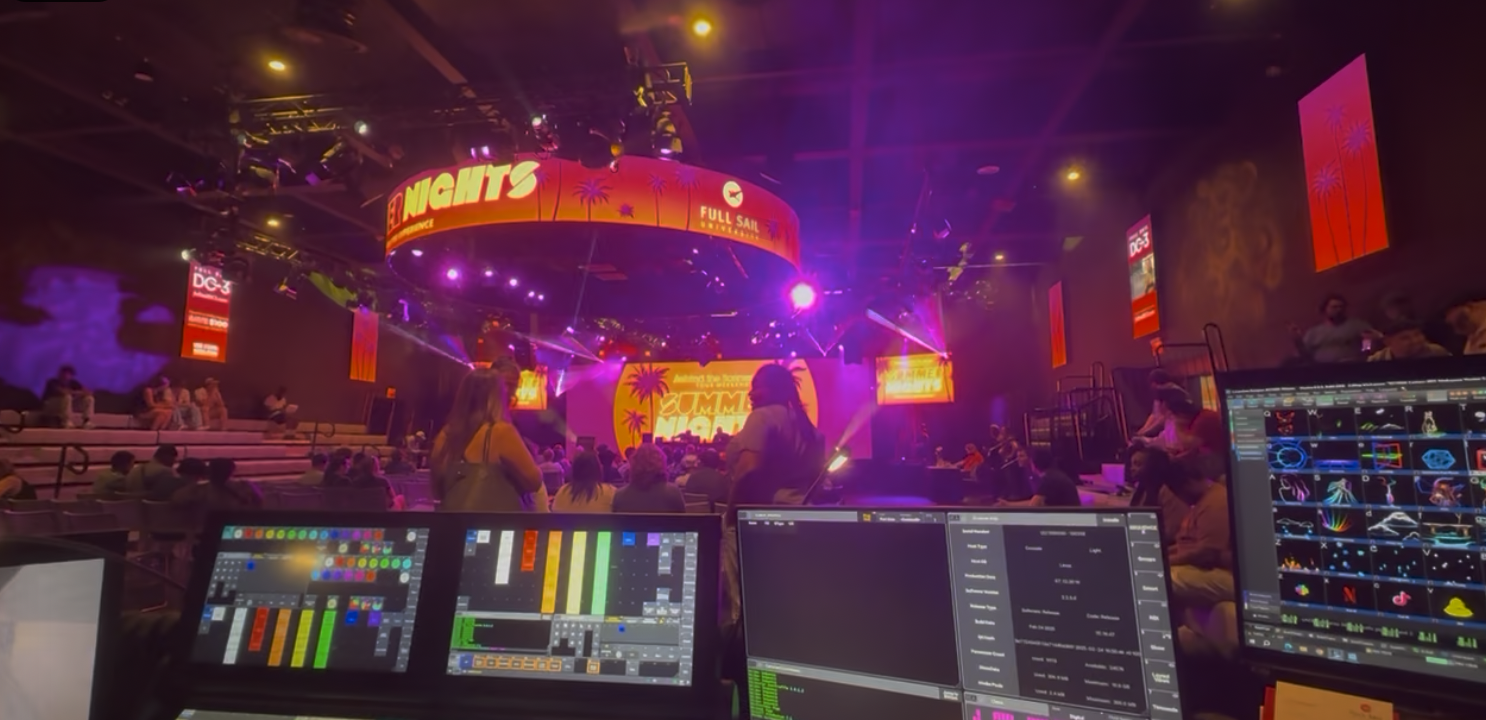 Laser operation at Full Sail Summer Nights